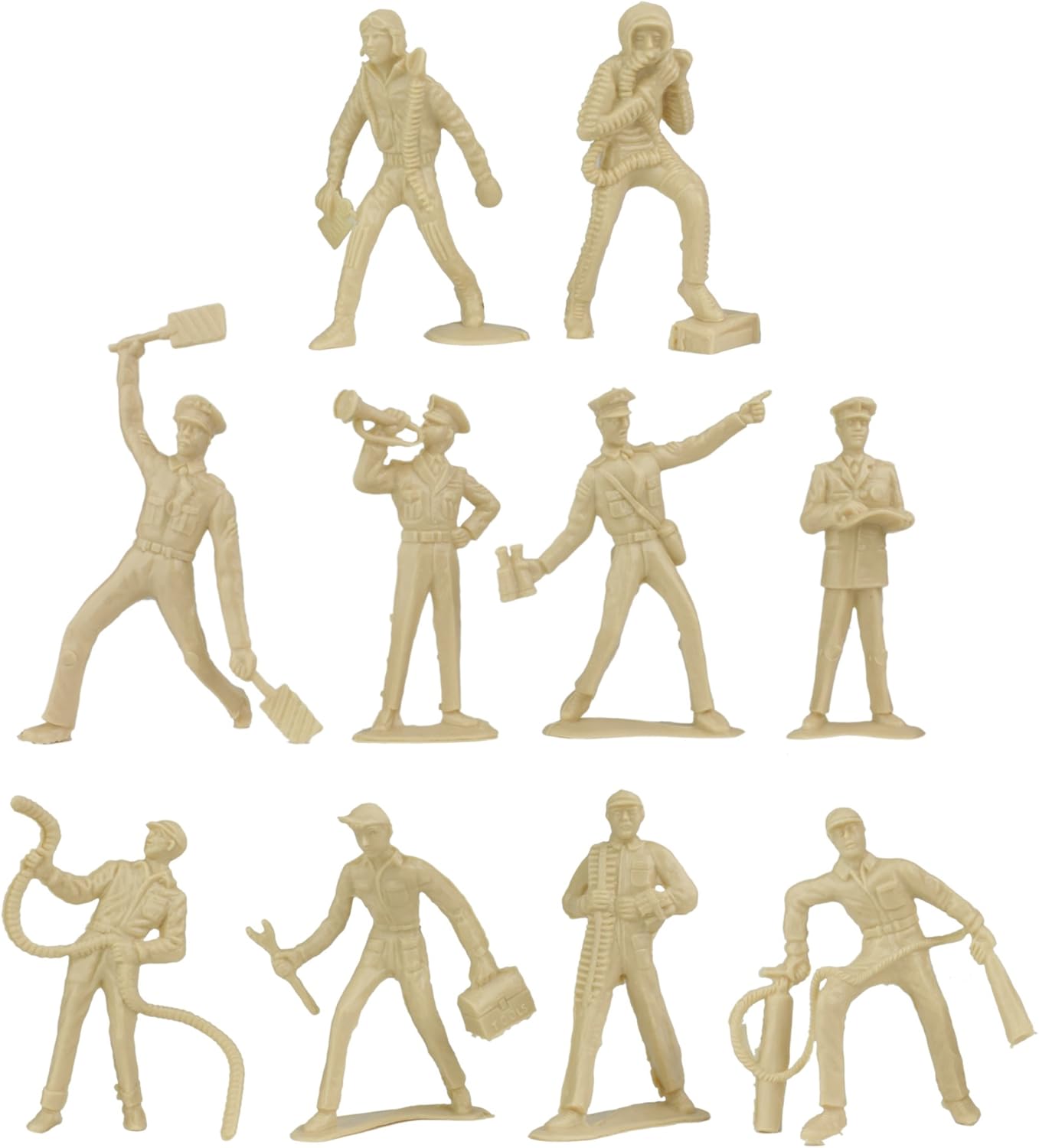 Air Force Green Tan Soldiers Set