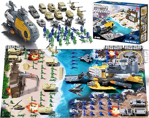 Lehoo Castle Army Navy Playset with Vehicles