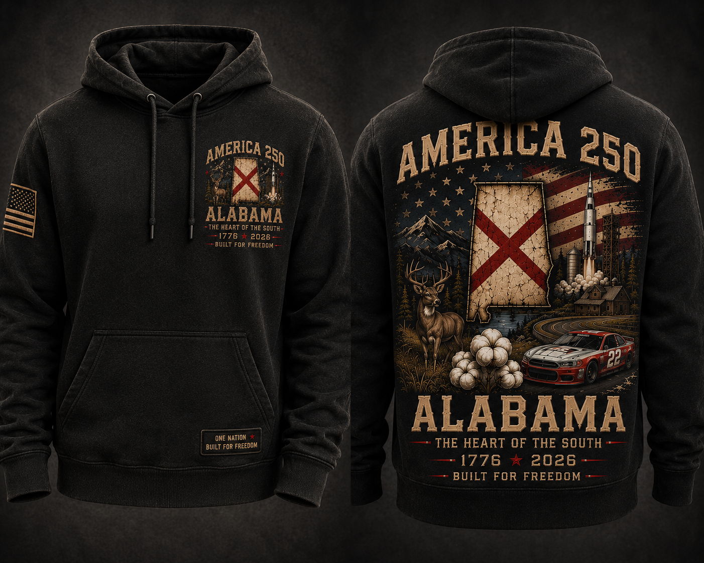 America 250™ Alabama Hoodie | The Heart of the South | Limited Edition