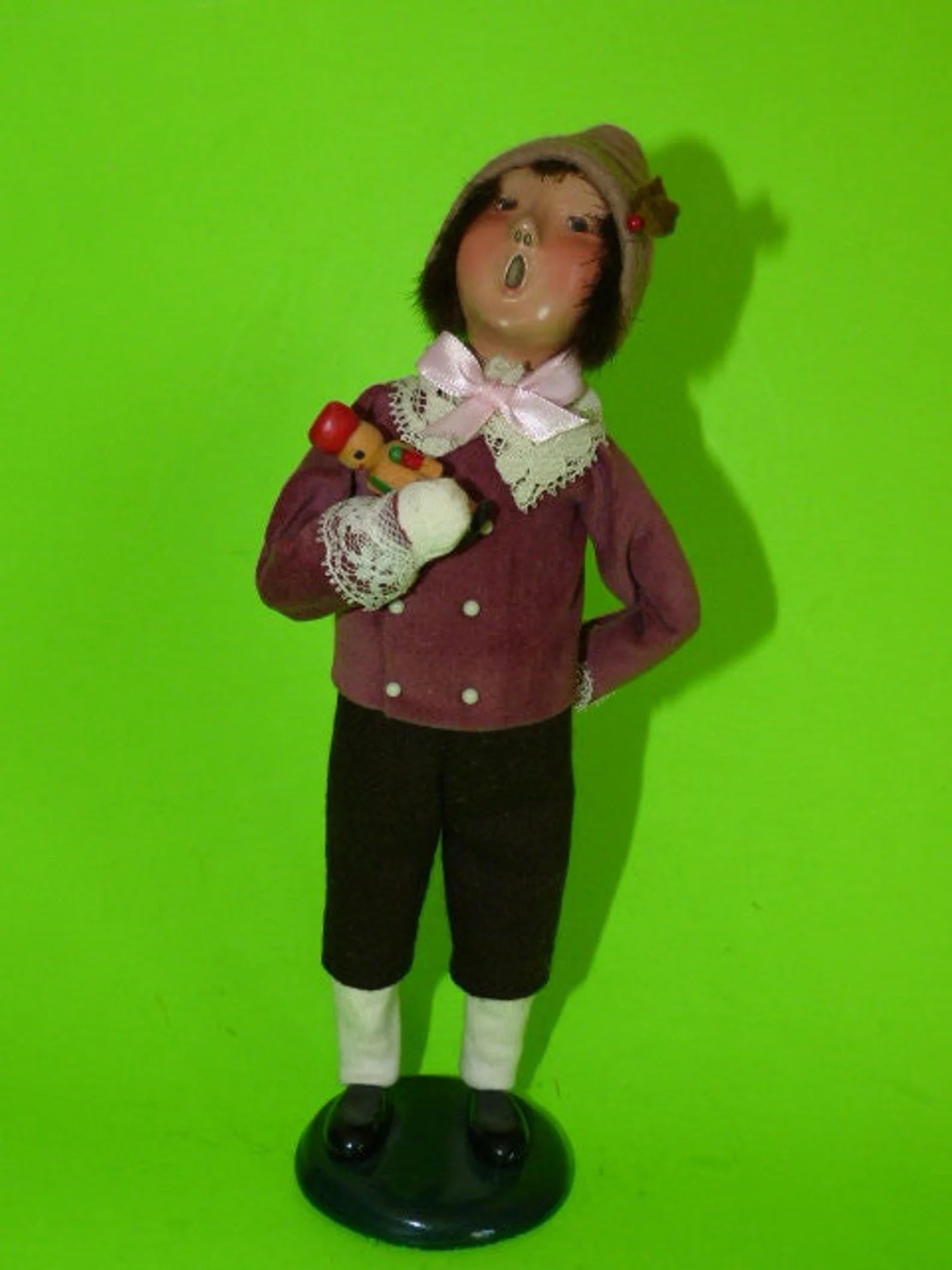 Byers’ Choice Little Boy Wooden Toy Soldier Caroler