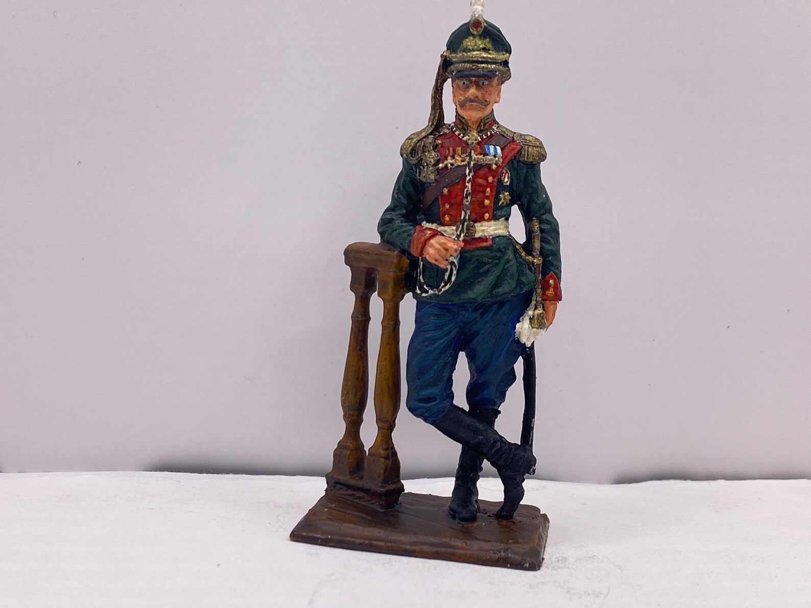 Russian Dragoon Colonel Tin Toy Soldier Figurine