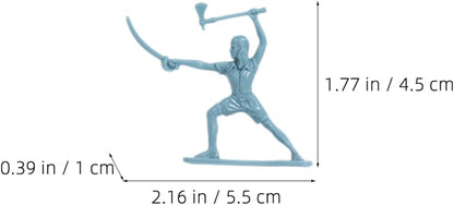 "100-Piece Pirate Soldier Skeleton Warrior Toy Set"