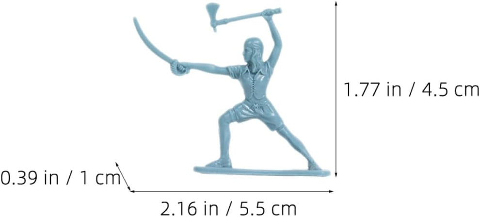 "100-Piece Pirate Soldier Skeleton Warrior Toy Set"