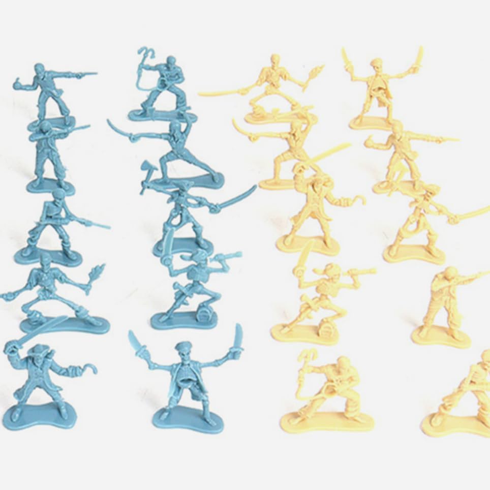 "100-Piece Pirate Soldier Skeleton Warrior Toy Set"