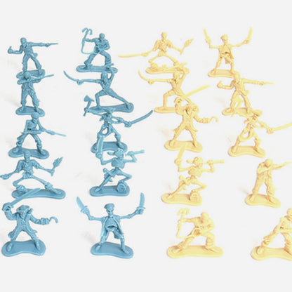 "100-Piece Pirate Soldier Skeleton Warrior Toy Set"