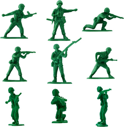 "50-Piece Green Army Men Toy Soldiers Set"