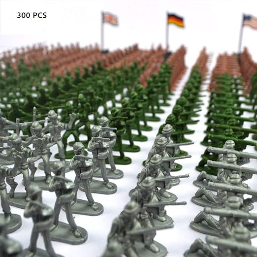 Classic WW2 Army Men Military Playset for Kids