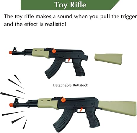 "RedCrab Kids Army Toy Soldier Set with Helmet"