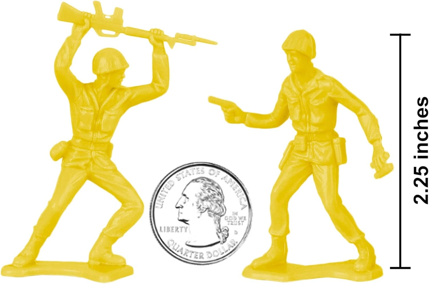 TimMee 48pcs Different Colors Plastic Army Men Toy Soldiers 