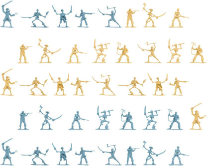 "100-Piece Pirate Soldier Skeleton Warrior Toy Set"