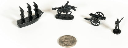 Napoleonic and Civil War Miniatures Set with Infantry, Cavalry, Artillery