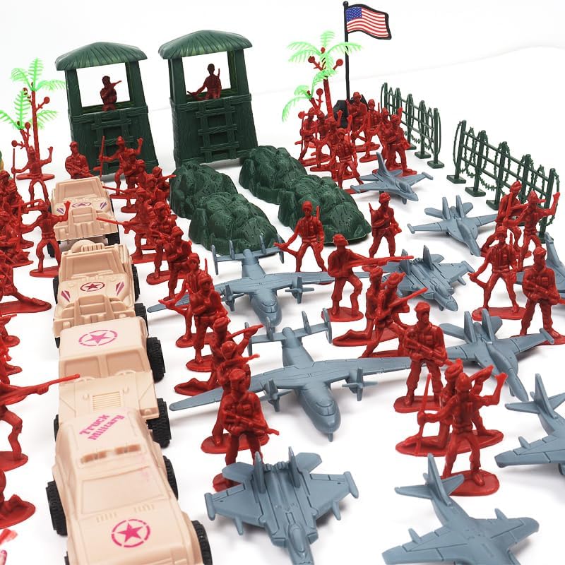 "308-Piece Army Men Playset with Battle Mat"
