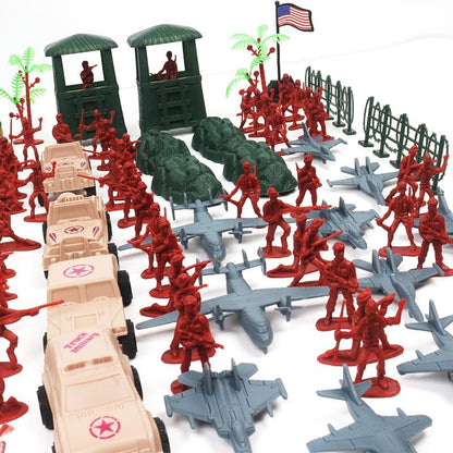 "308-Piece Army Men Playset with Battle Mat"