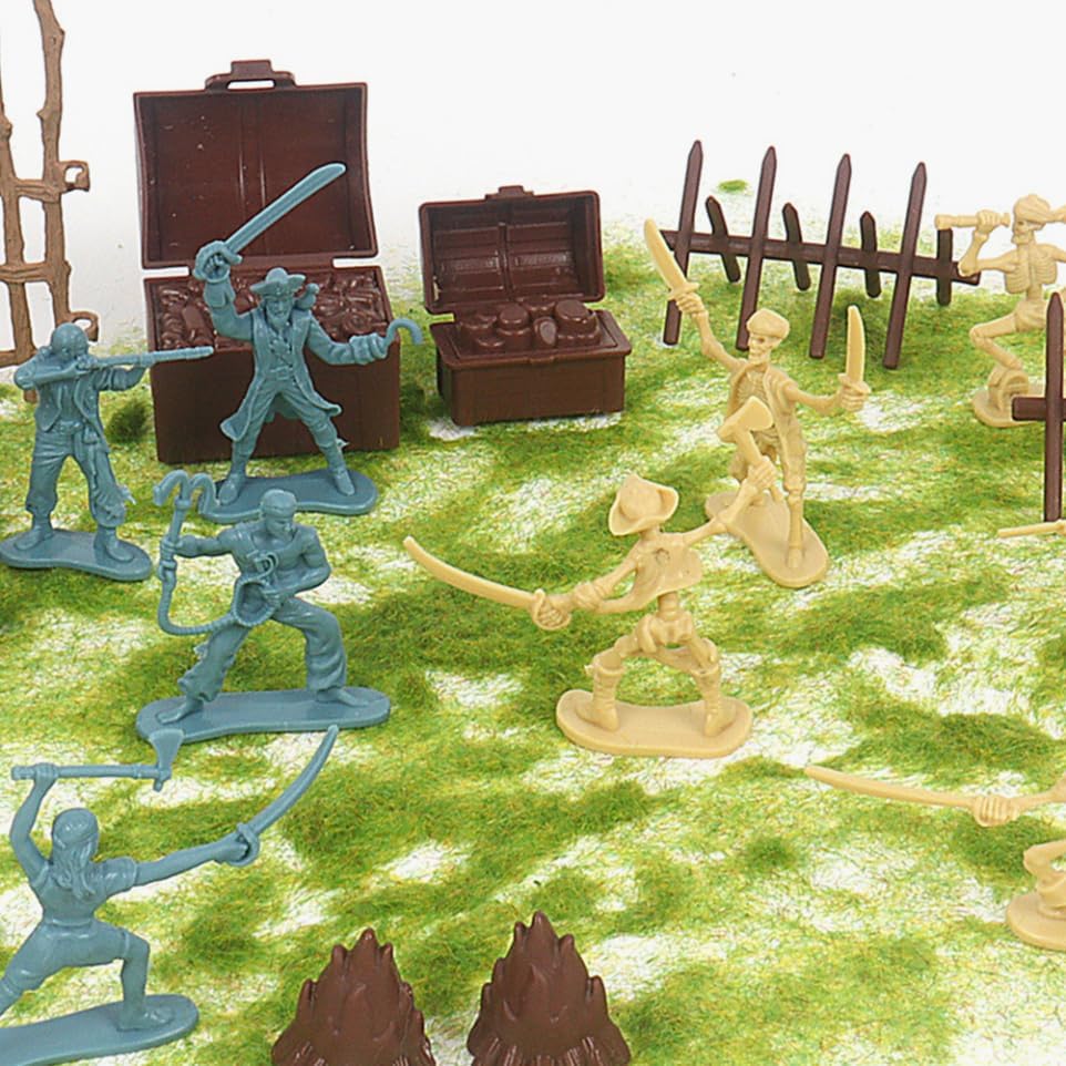 "100-Piece Pirate Soldier Skeleton Warrior Toy Set"