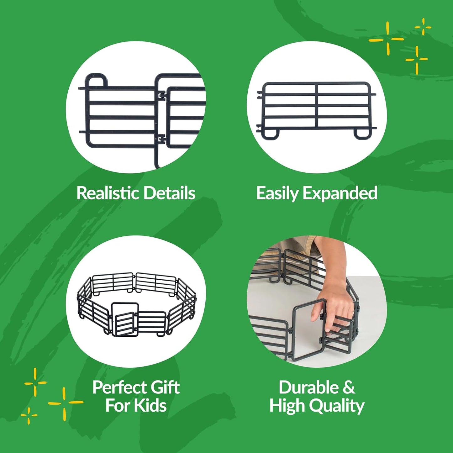 Big Country Toys Corral Fence Panel Set 1:20