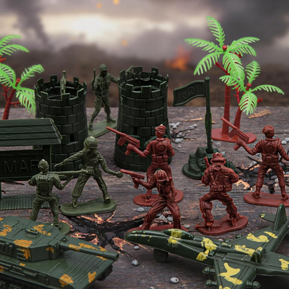 "AMOR PRESENT 307-Piece Army Men Military Playset"