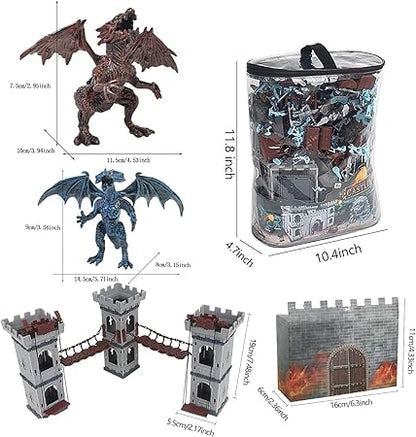 Medieval Castle Army Men Toy Soldier Set