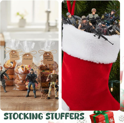 3 Otters 12PCS Special Forces Soldier Toys