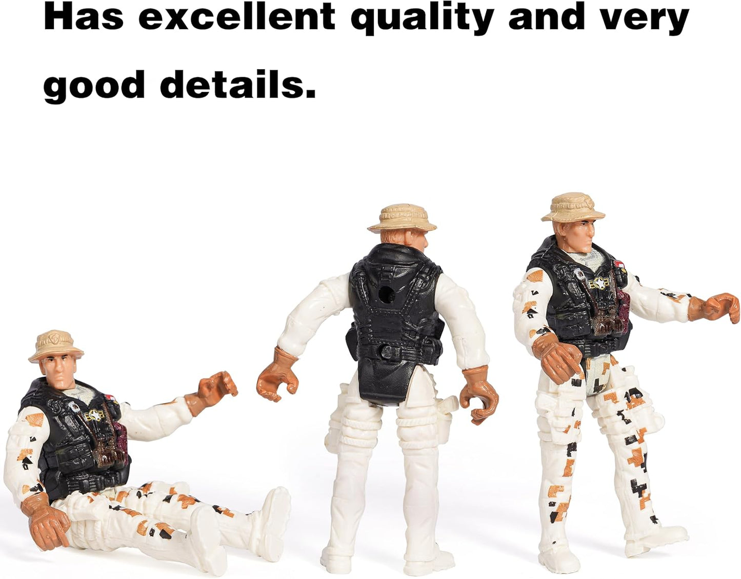 Military Toy Set with 12 Army Men Figures