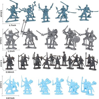 Medieval Castle Army Men Toy Soldier Set