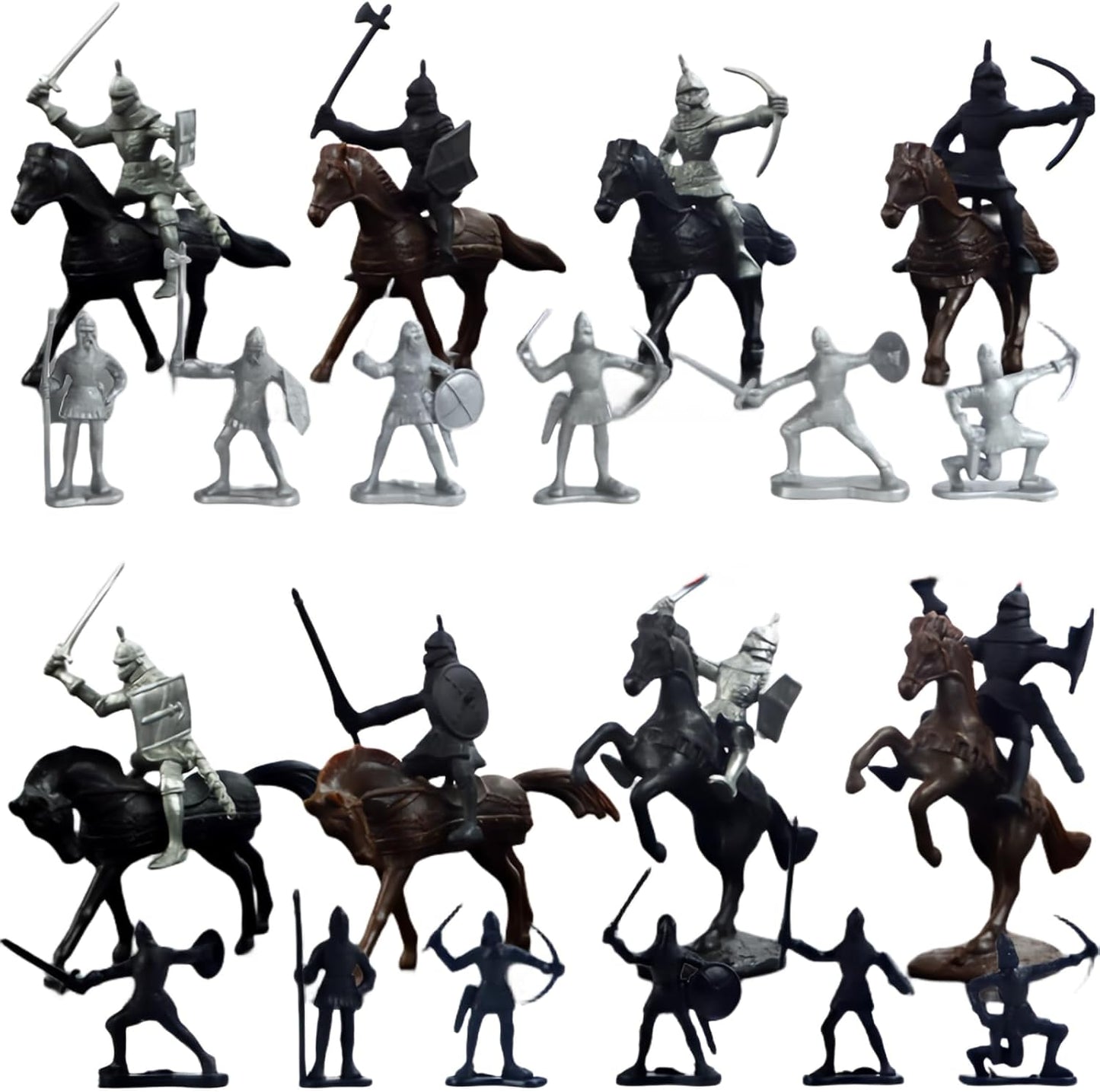 Medieval Knights Toy Soldier Playset Horses Cavalry