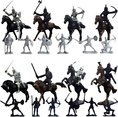 Medieval Knights Toy Soldier Playset Horses Cavalry