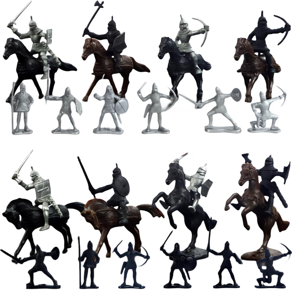 Medieval Knights Toy Soldier Playset Horses Cavalry