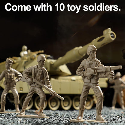 RC WW2 Tiger I Army Tank Toy with Lights