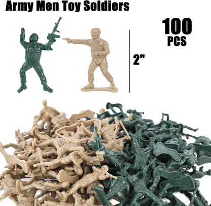 LovesTown 100PCS Classic Army Men Toy Set