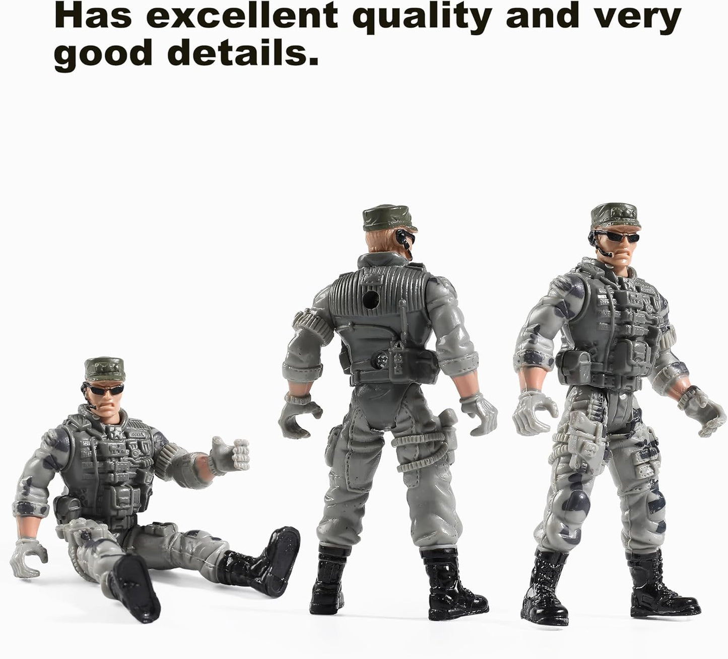 US Army and SWAT Toy Soldier Action Set