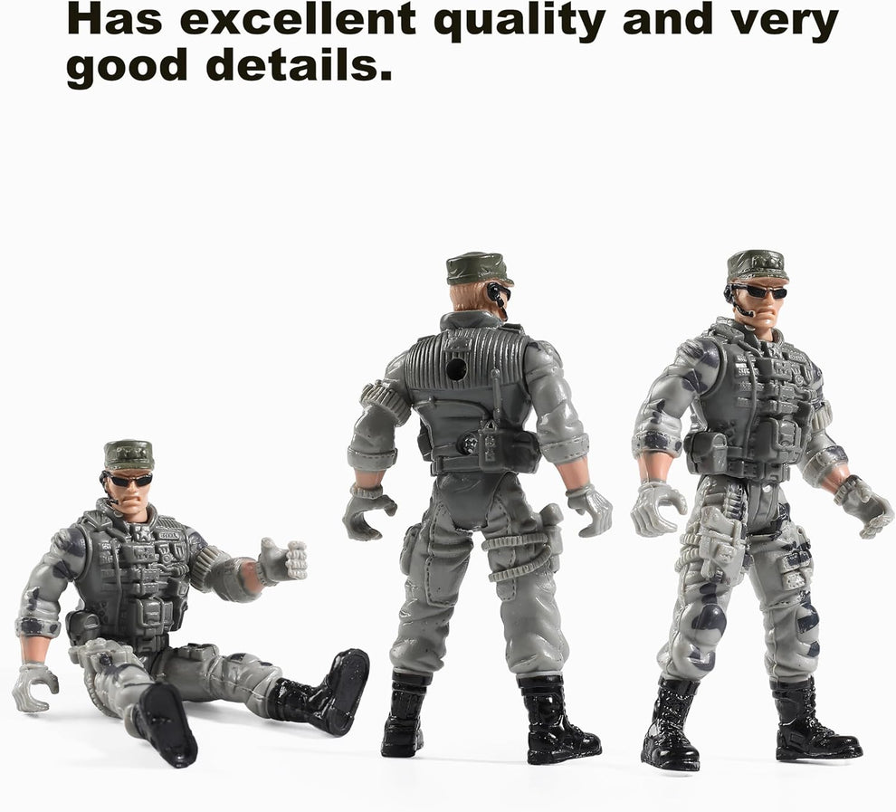 US Army and SWAT Toy Soldier Action Set