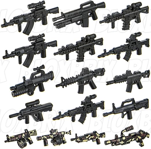 "180-Piece Military Weapons Accessories for Toy Soldiers"