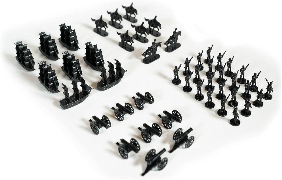 Napoleonic and Civil War Miniatures Set with Infantry, Cavalry, Artillery