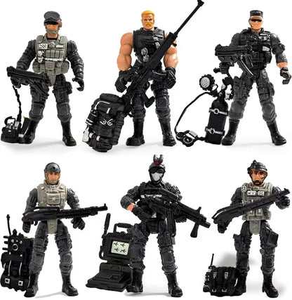 12PCS Army Men Action Figures Military Toy Set for Boys