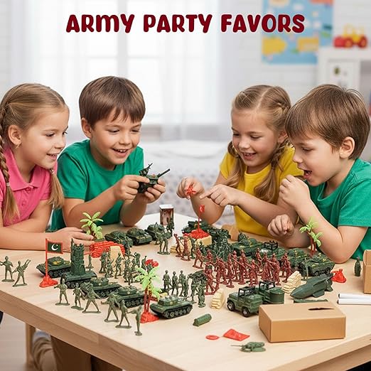 "AMOR PRESENT 307-Piece Army Men Military Playset"