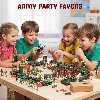 "AMOR PRESENT 307-Piece Army Men Military Playset"