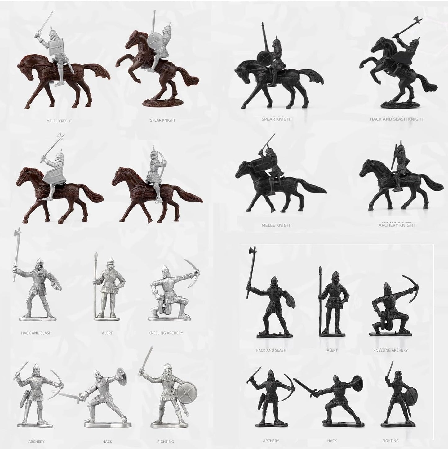 Medieval Knights Toy Soldier Playset Horses Cavalry