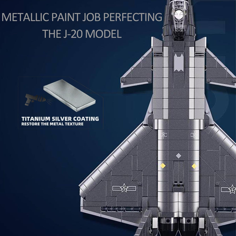 "Chengdu J-20 Stealth Fighter Building Toy Set"
