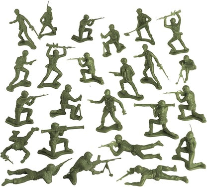 TimMee OD Green Plastic Army Men Set