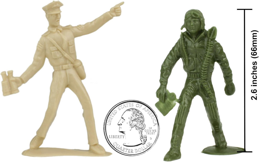 Air Force Green Tan Soldiers Set