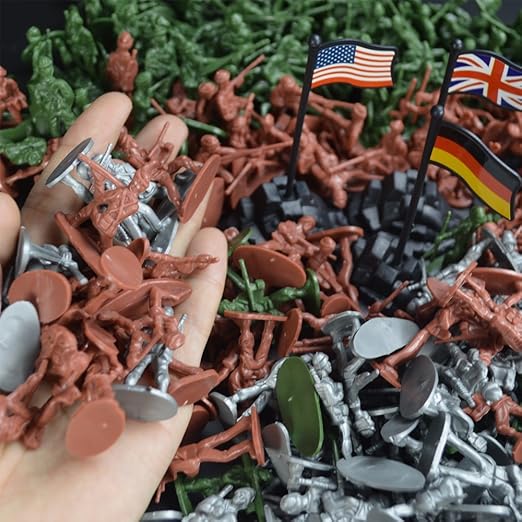 Classic WW2 Army Men Military Playset for Kids