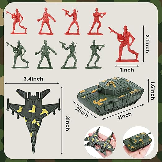 "AMOR PRESENT 307-Piece Army Men Military Playset"