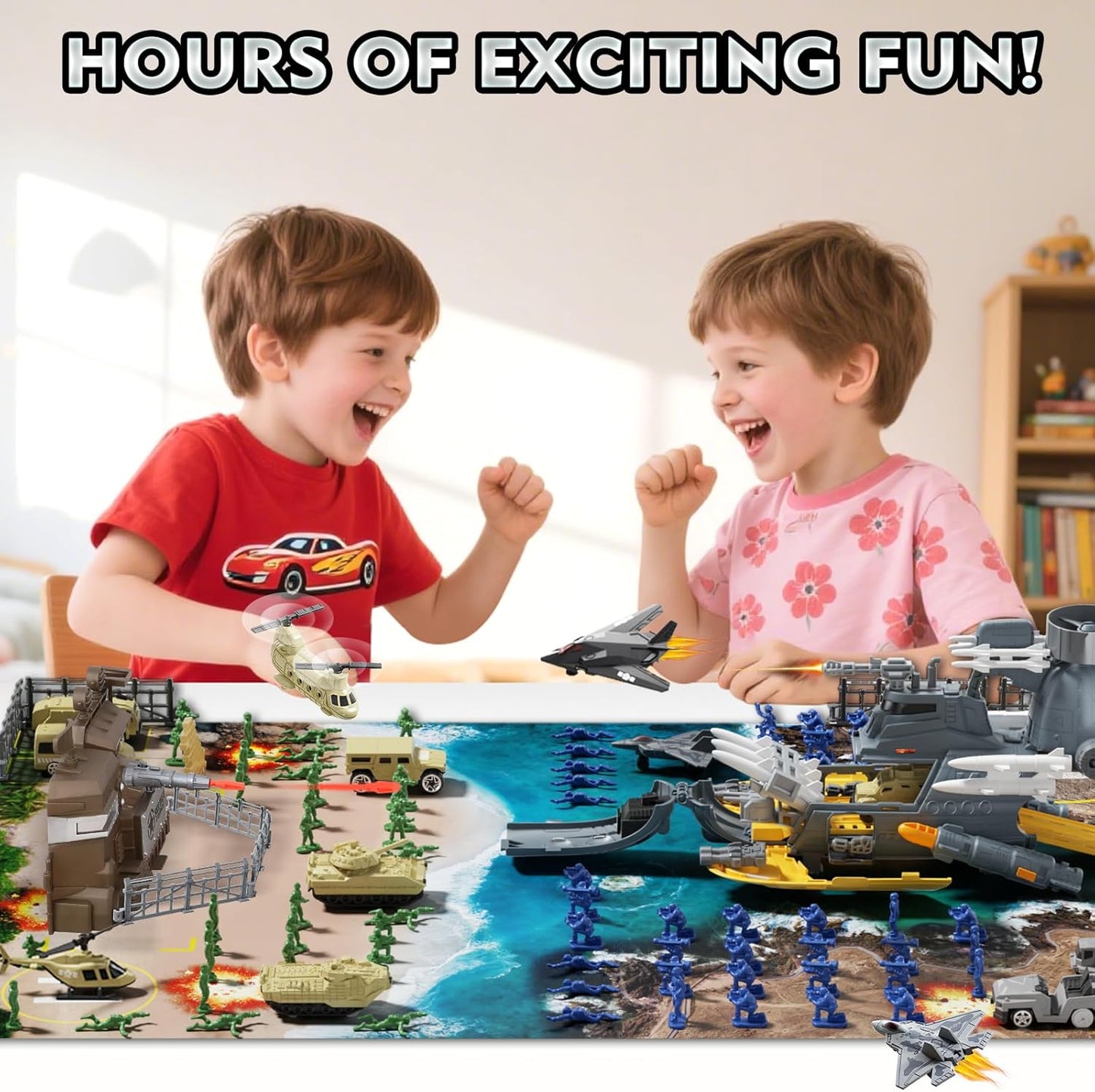 Lehoo Castle Army Navy Playset with Vehicles