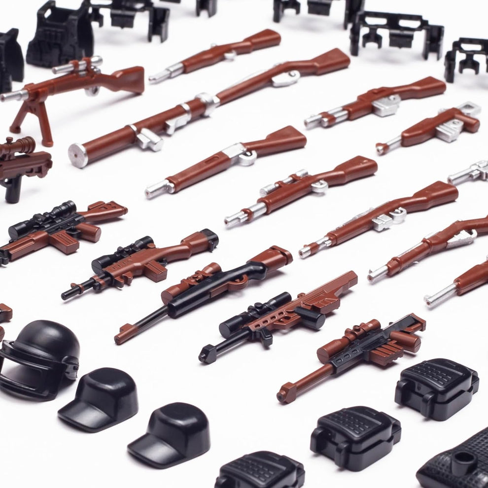"63-Piece US Toy Soldiers with Weapon Set"