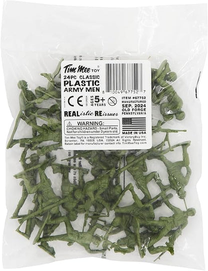 TimMee OD Green Plastic Army Men Set