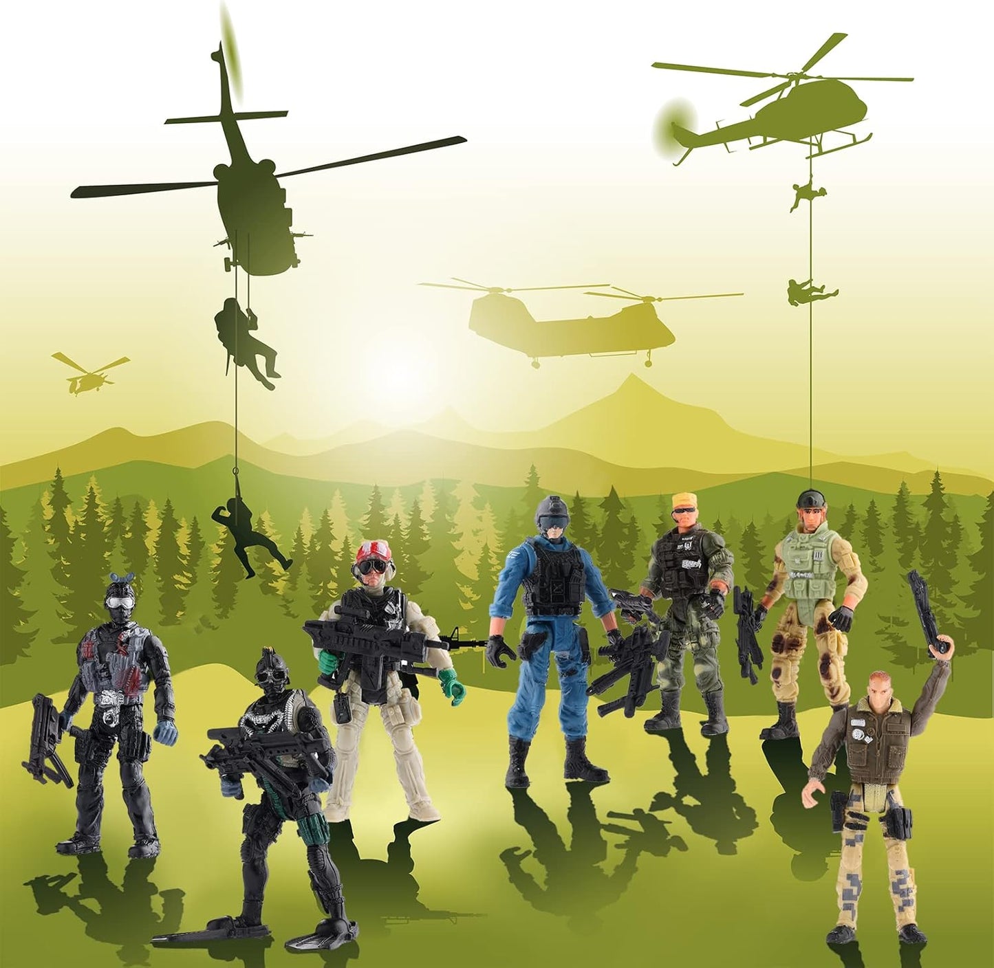 Special Forces Combat Soldiers Action Figures Set