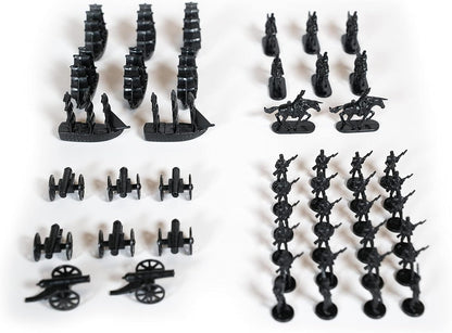 Napoleonic and Civil War Miniatures Set with Infantry, Cavalry, Artillery