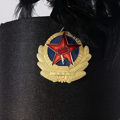 Majorette Drum Major Toy Soldier Hat with Feather