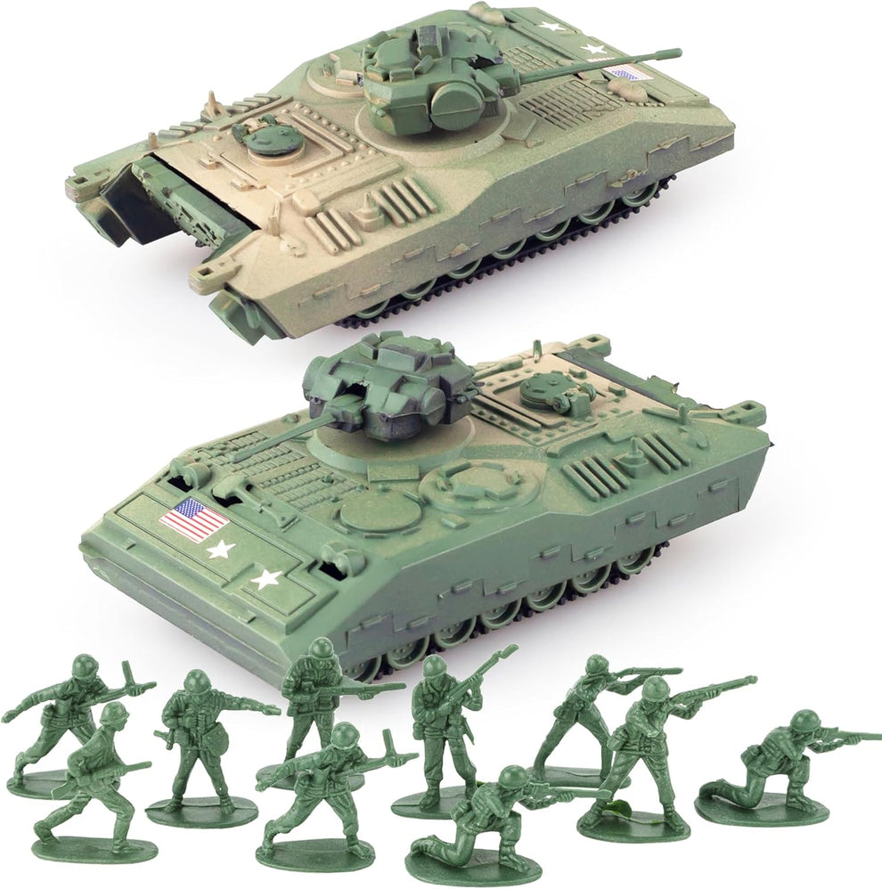 "WW2 Army Tank and Soldier Toy Playset"