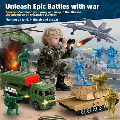 "Army Men Action Figures Toy Soldier Playset"